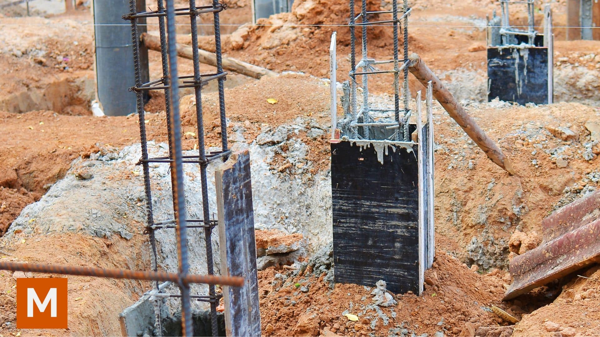 tačkasti temelj - betonski stubovi