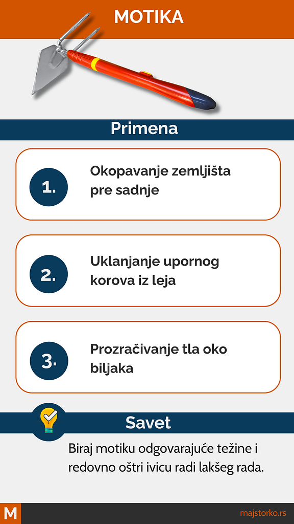 alati za baštu - motika