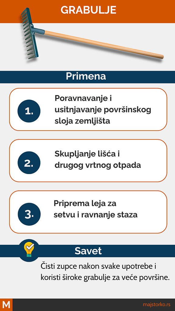 održavanje bašte - grabulje