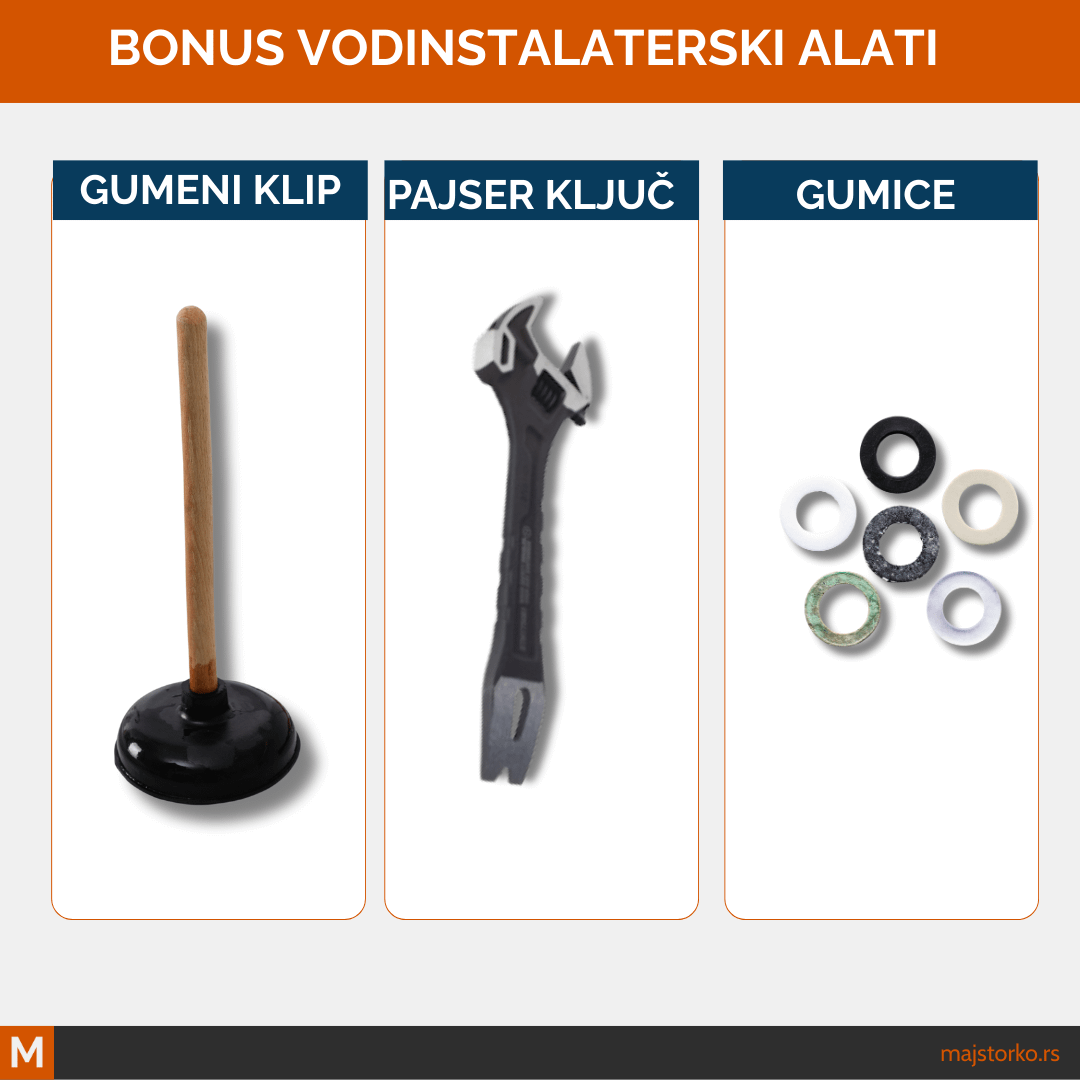 Vodoinstalaterski alati za kuću