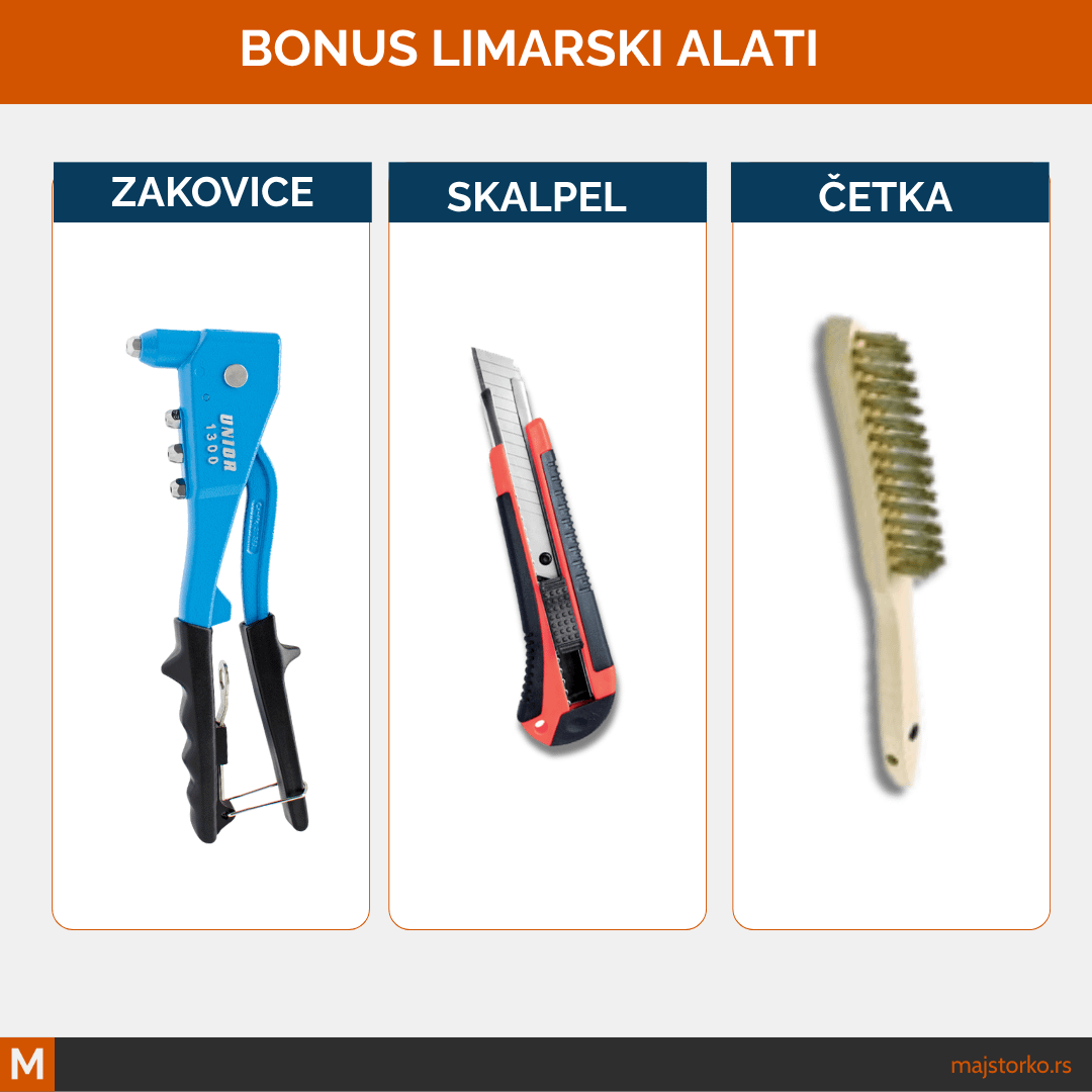 alat za spajanje lima - klešta blok zakovice