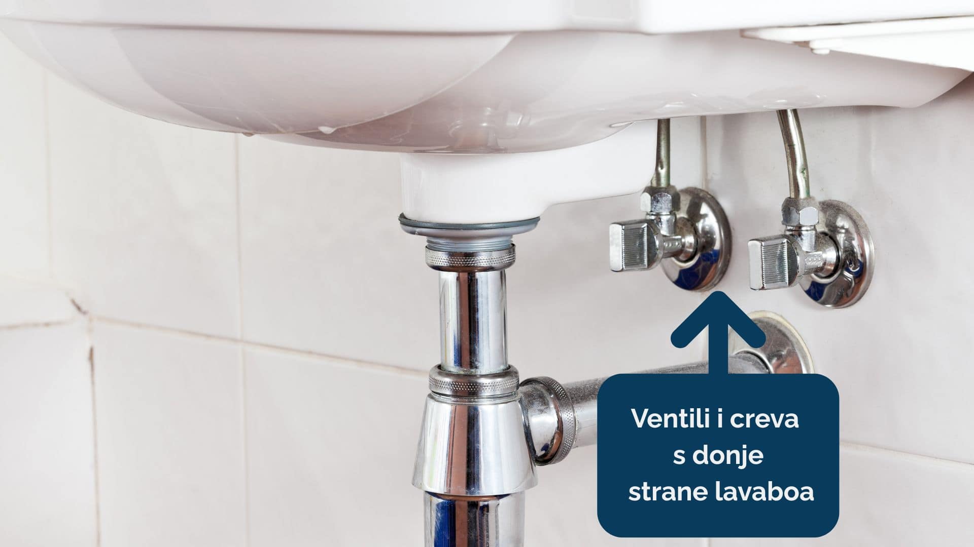 Zamena slavine na lavabou, ventili i creva za dovod