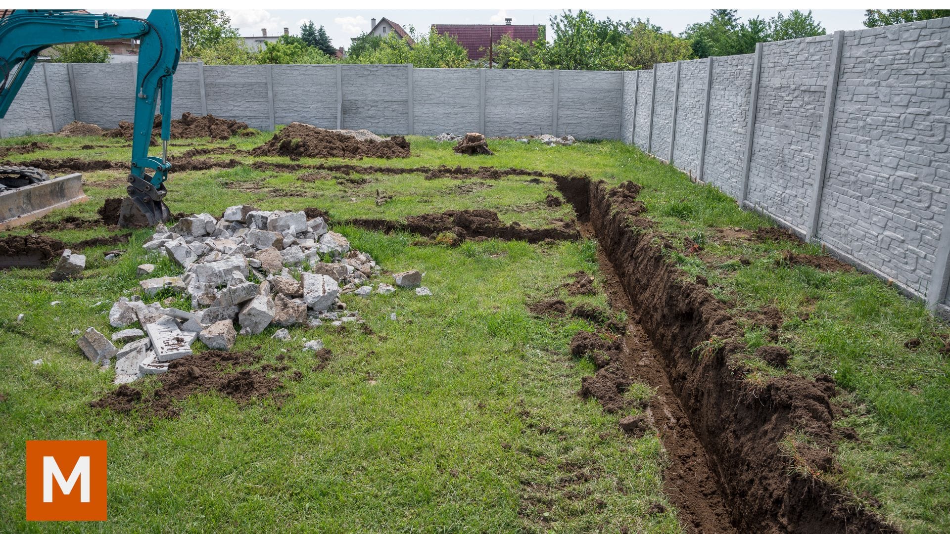 kako se radi temelj za kuću - iskop bagerom