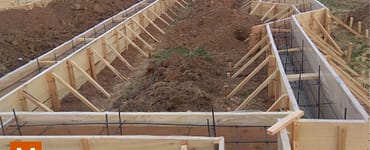 trakasti temelj za kuću